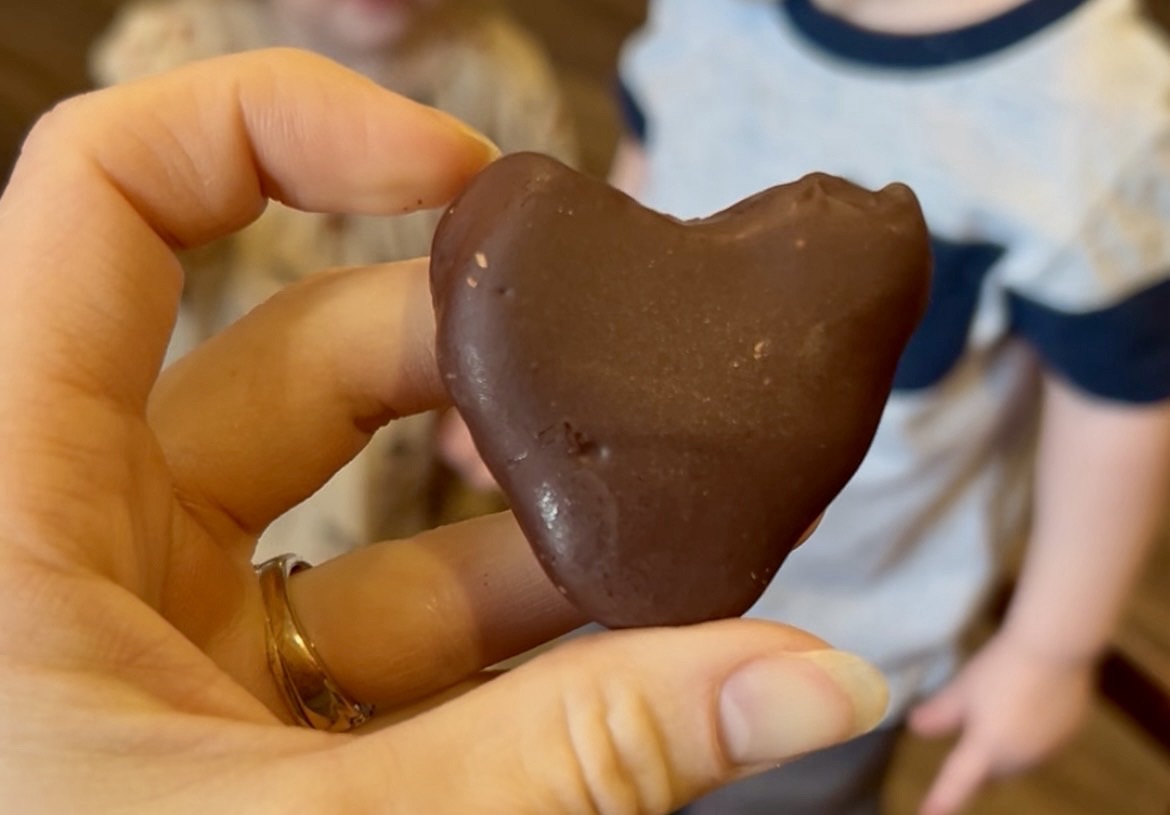 Healthy Valentine’s Chocolate Peanut Butter Hearts